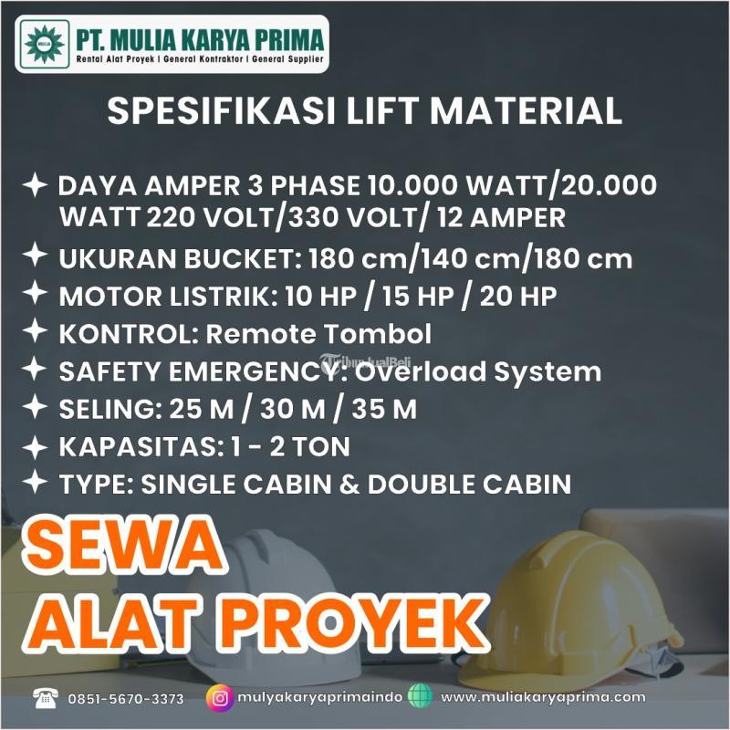 Lift Barang Alimak Proyek - Batam 