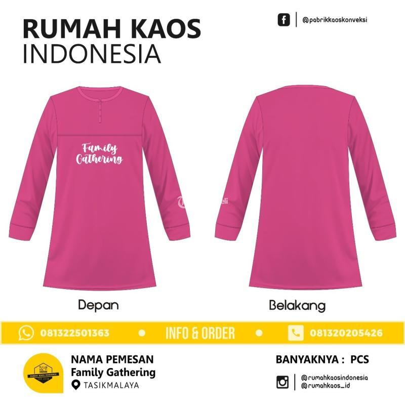 Seragam Custom Banjarmangu Kaos Tunik Sablon - Banjarnegara