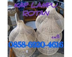 Kap Lampu Rotan Unik dan Murah - Bantul 