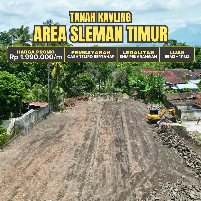 Jual Tanah Luas 99 m2 Shm Murah Area Sleman Timur, Hanya 200 Meter Dari Jl. Raya Pakem-Kalasan - Sleman