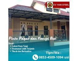 Menerima Pesanan Pintu dan Pagar Kanopi Besi Minimalis Yani Steel - Banjarmasin