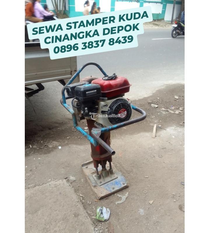 Sewa Mesin Pemadat Tanah, Stamper Kuda, Murah, Cinangka - Depok