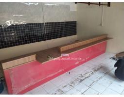 Meja Kasir HPL Custom Polos Minimalis - Surabaya