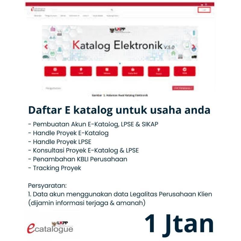 Pembuatan e-Katalog LKPP pengadaan - Jakarta Selatan