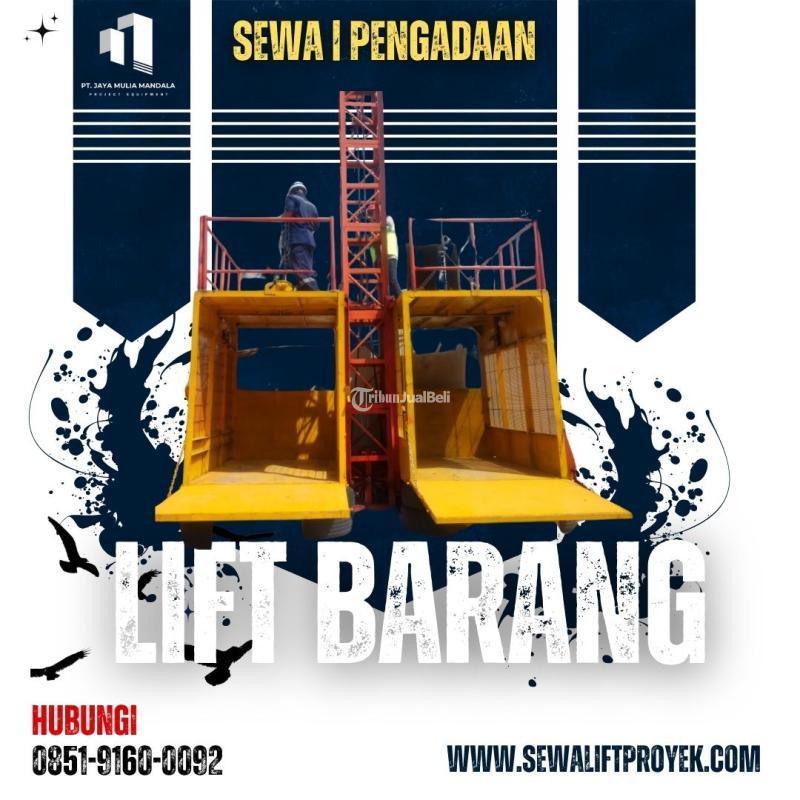 Sewa Lift Barang Mulyalift di Kalimantan Utara Kapasitas 1-4 Ton Harga Murah - Tana Tidung
