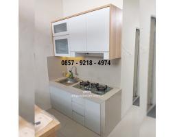 Kitchen Set Dapur Kabinet Lemari Aluminium PVC HPL Murah Kekinian Modern Motif - Surabaya