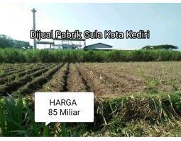 Dijual Pabrik Gula, Luas Bangunan 8.000m2, SHM, Kota Kediri - Jawa Timur