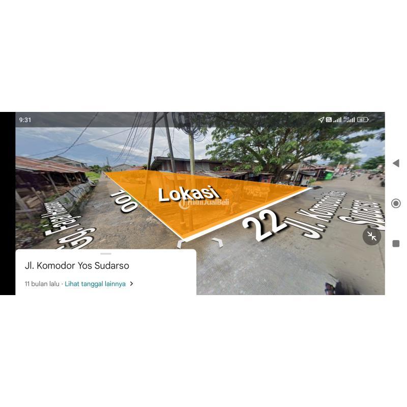 Jual Tanah Siap Bangun Lokasi Pinggir Jalan Komyos Sudarso Ukuran 22x100 m2 - Pontianak