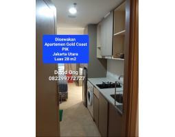 Disewakan Apartemen Luas 28 m2 di Gold Coast PIK Furnish - Jakarta Utara