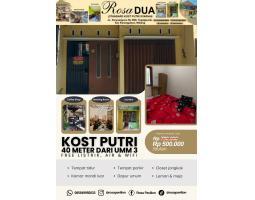 Disewakan Kost Syariah Nyaman, Aman, dan Strategis Dekat Umm 3  - Malang