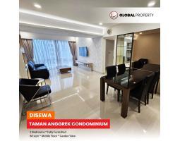 Disewakan Apartemen Bekas Mewah Fully Furnished, 2 Bedroom, Garden View, Taman Anggrek Condominium - Jakarta Barat