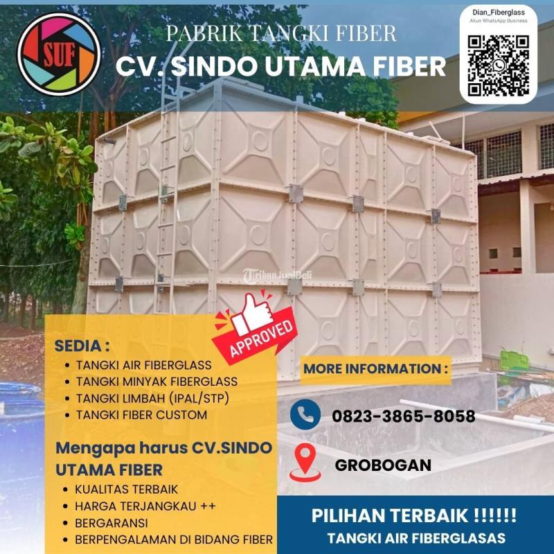 Terpercaya Hanya Disini Pilihan Tepat Tangki Air Fiberglass FRP - Grobogan