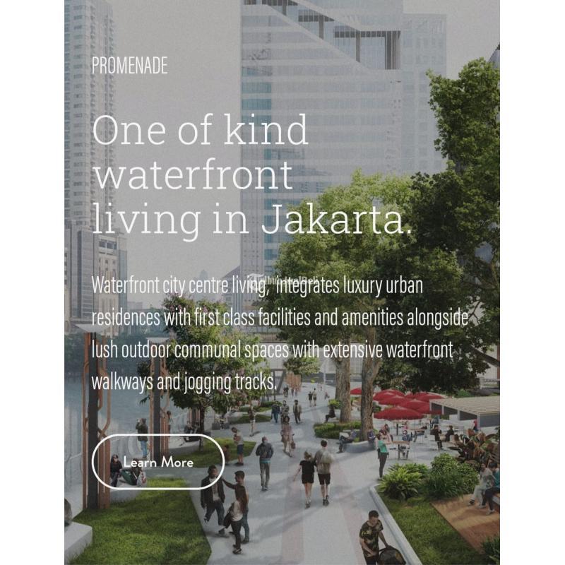 Dijual Apartemen 57 Promenade, Luas 103m2, 2 Bedrooms, MH Thamrin - Jakarta Pusat
