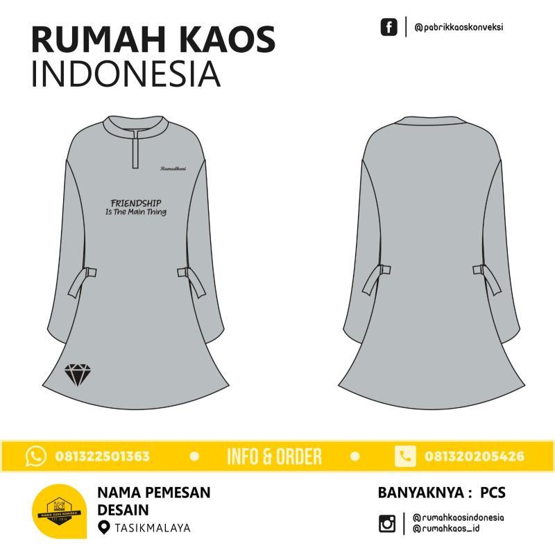 Seragam Kaos Limpung Tunik Kaos Sablon - Batang