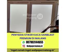 Penyedia Stiker Kaca Sandblast Premium - Malang Kota