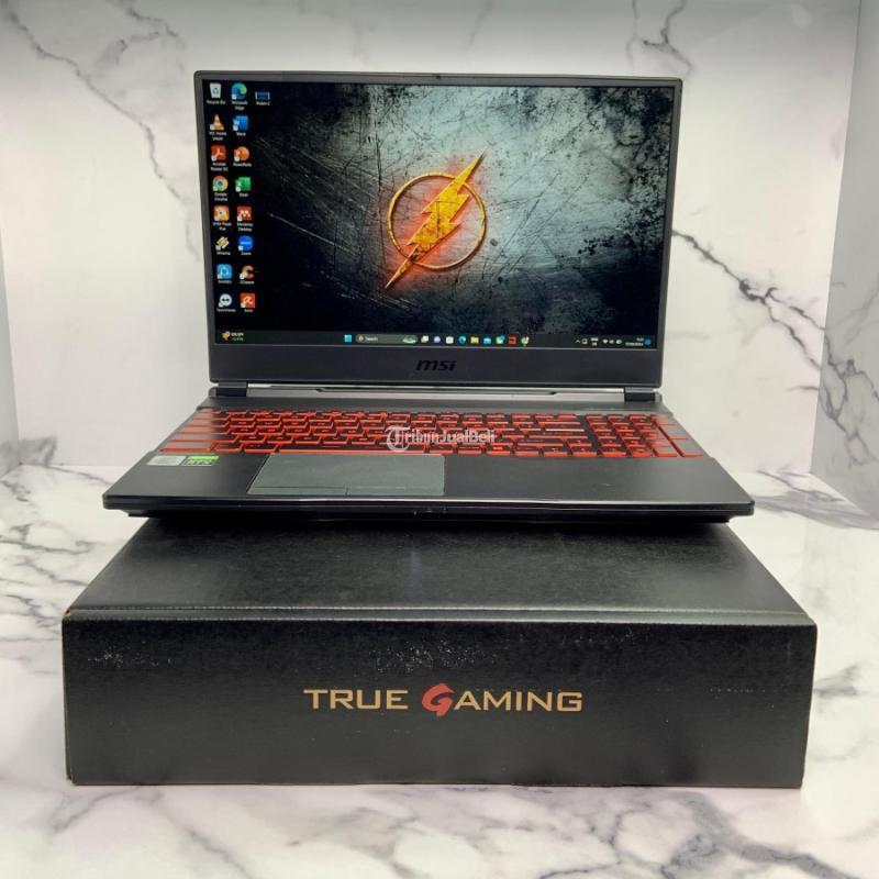 Dijual Laptop Second, MSI MS-16U7, Intel CORE I7-10750H, Intel UHD Geforce RTX 2060 16GB, SSD 512GB - Malang