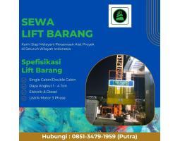 Rental Sewa Lift Barang Alimak Murah Bisa Nego - Pekanbaru 