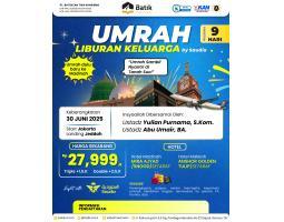 Umroh Liburan 30 Juni 2025 9 Hari Start - Jakarta Pusat 