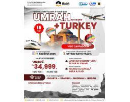 Umroh Plus Turki 11 Agustus 2025 16 Hari Free Kereta Cepat Visit Cappadocia - Jakarta Pusat