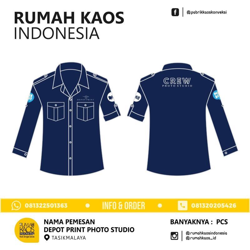 Seragam Custom Bordir Kemeja Malinau Kemeja Seragam - Malinau