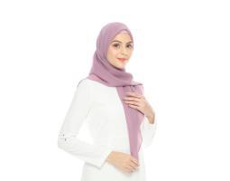 Plain Square  Hijab Premium, Segiempat, Polos  Hijab Remaja  - Mojokerto
