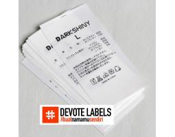 Label Satin Devote Labels - Lampung Timur 