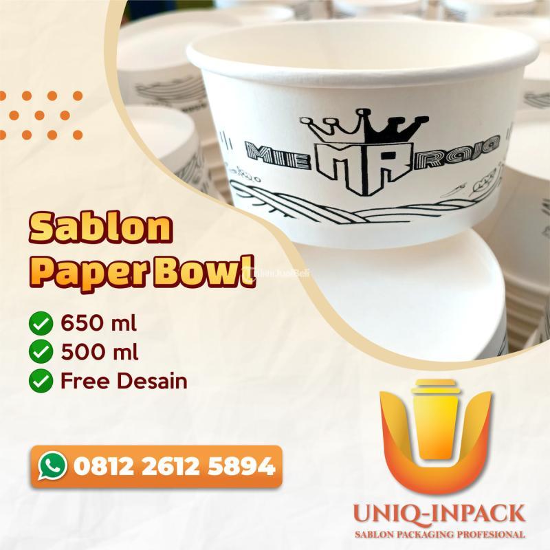 Jasa Printing Sablon Gelas Paper Cup Paper Bowl - Sidoarjo