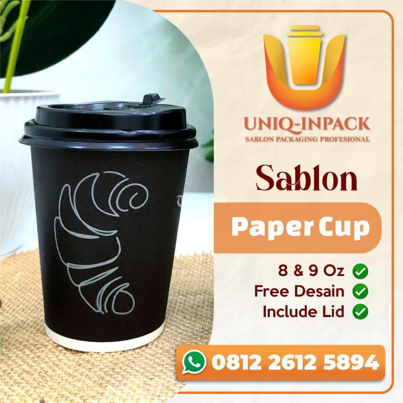 Jasa Printing Sablon Gelas Paper Cup Paper Bowl - Sidoarjo