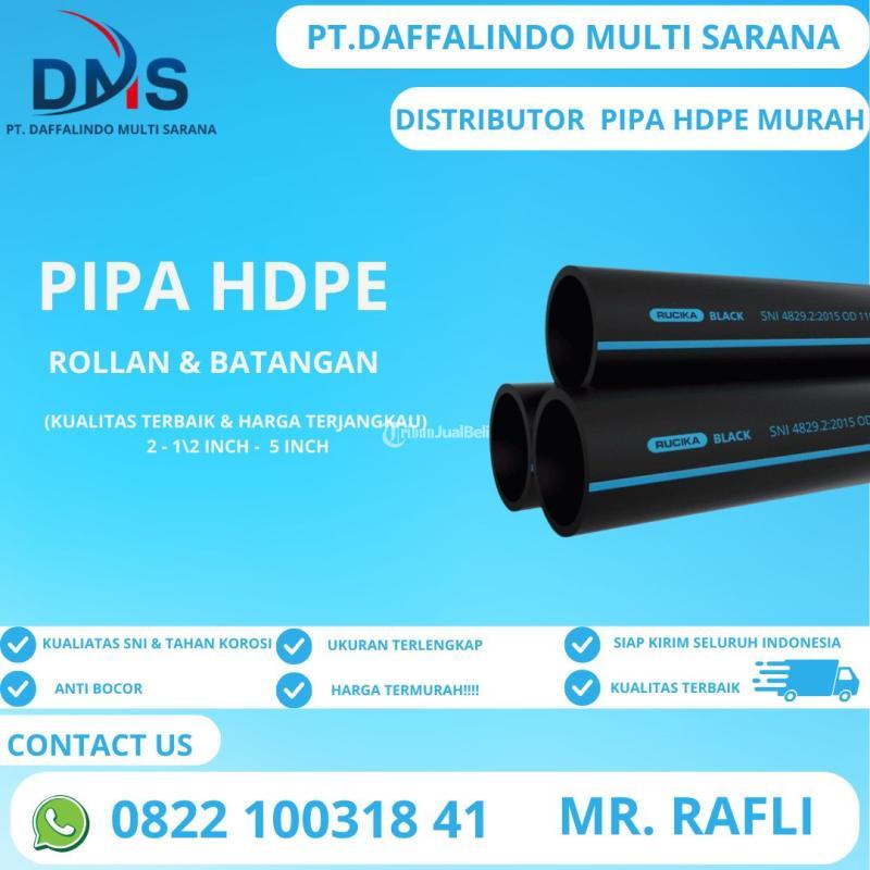 Pipa Hdpe 4 Inch Batangan 6 Meter PN 10 Pipa Rucika Murah - Jakarta Timur