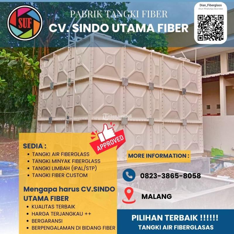 Sedia Roof Tank Panel Fiberglass FRP 10000 Liter,Tangki Panel - Malang 