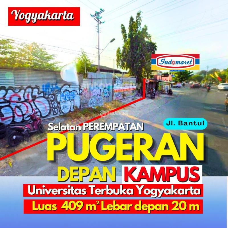 Dijual Tanah Strategis Jogja Selatan Perempatan Pugeran Luas 409 m2 lebar 20m - Yogyakarta