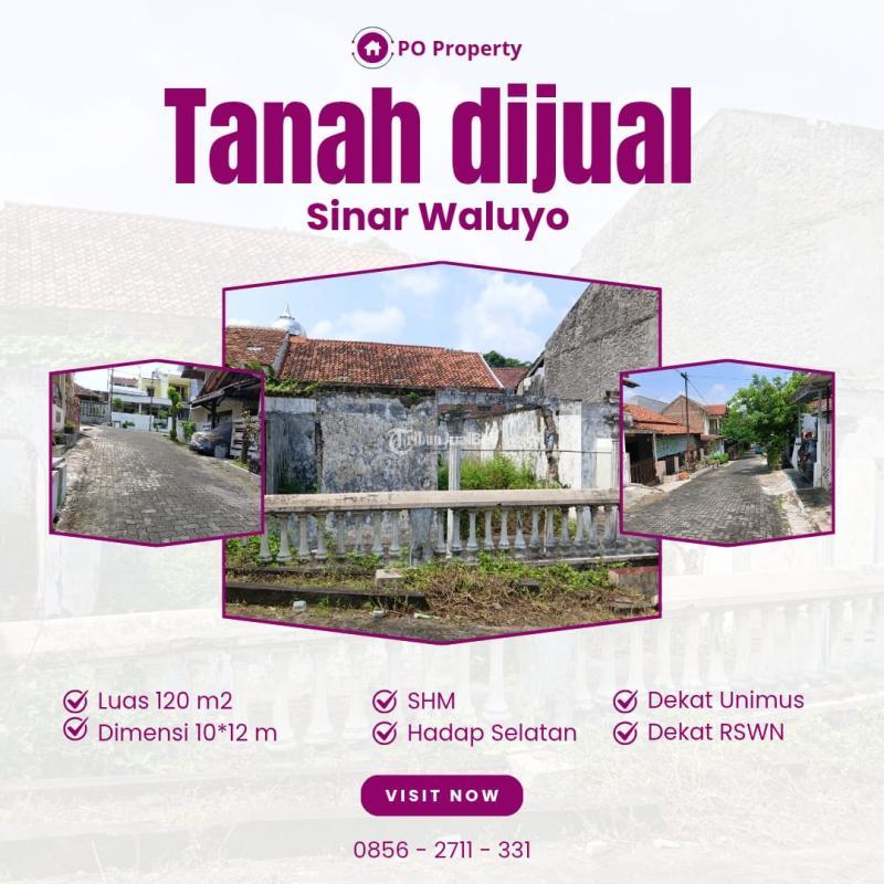 Dijual Tanah Luas 120 m2 Siap Bangun Perumahan Sinar Waluyo Pedurungan - Semarang Kota
