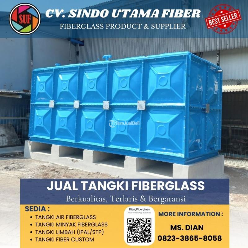 Tandon Air Kotak Fibeglass FRP, Tangki Panel - Mojokerto