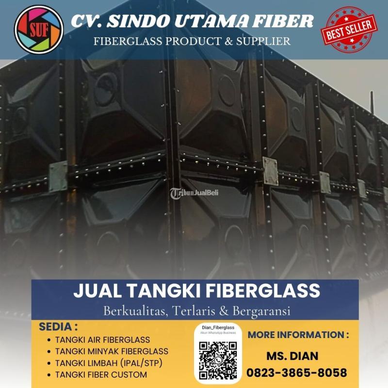 Tandon Air Kotak Fibeglass FRP, Tangki Panel - Mojokerto
