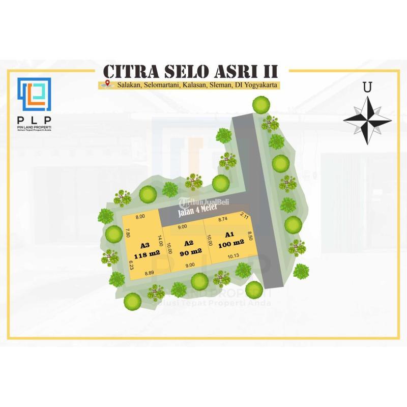 Dijual Tanah Murah, Luas 90m2, SHM, Timur Pasar Sidorejo, Sleman - Yogyakarta