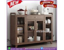 Produsen Bufet Dapur Kombinasi Kaca - Jepara