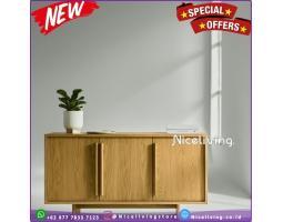Produsen Bufet Jati Meja Plus Tv - Jepara