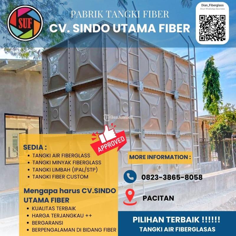 Tandon Air FRP Fiberglass 12000 Liter, Roof Tank Panel FRP - Pacitan