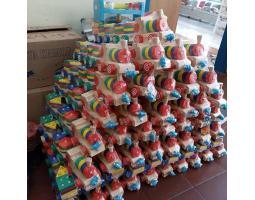 APE Miniatur Kendaraan PAUD Mainan Replika Kereta Mobil Truk Kayu - Sorong