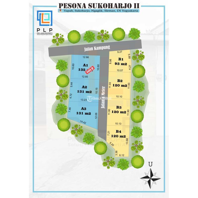 Dijual Tanah Strategis Legalitas Aman dekat Pasar Jangkang Legalitas SHM - Sleman