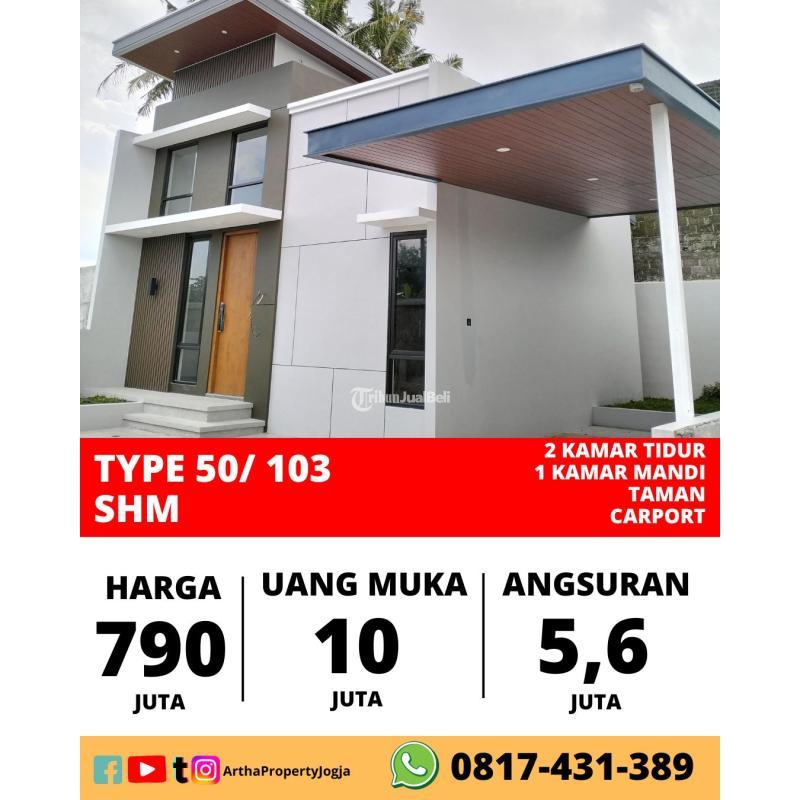 Dijual Rumah Tipe 50 2KT 1KM Legalitas SHM Uang Muka Rp 10 Juta - Sleman