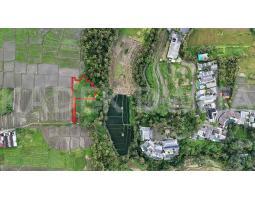 Dijual Tanah Luas 2.358 m2 Lodtunduh Ubud View Sawah Los Sungai - Gianyar