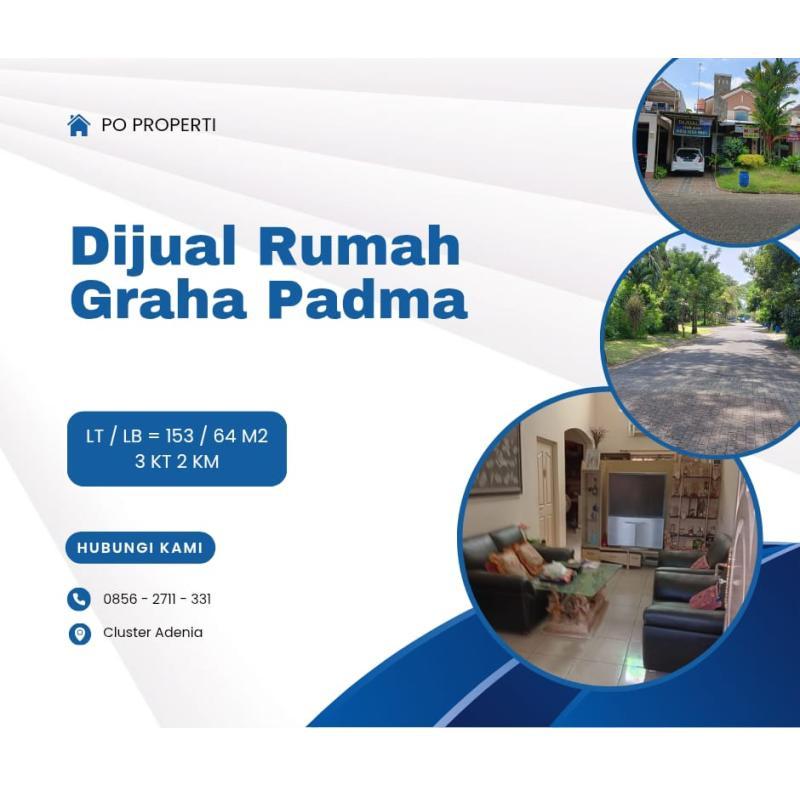 Jual Rumah Luas 153 m2 Bekas Bagus Siap Huni Graha Padma Semarang Barat - Semarang Kota