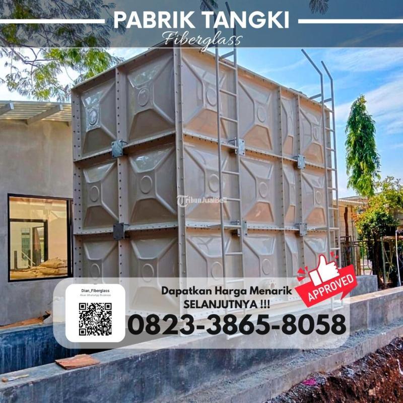 Sedia Tangki Air Fiberglass Panel FRP 2000 Liter, Roof Tank FRP - Karanganyar