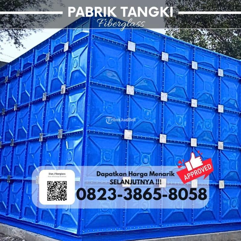 Sedia Tangki Air Fiberglass Panel FRP 2000 Liter, Roof Tank FRP - Karanganyar