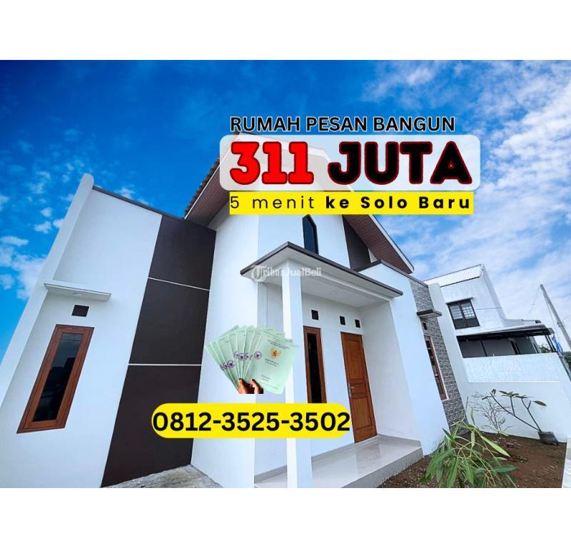 Dijual Rumah 2KT 1KM SHM Dekat Solo Baru - Sukoharjo