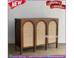 Produsen Buffet Minimalis Ruang Tamu, Plus Rak Laci - Jepara