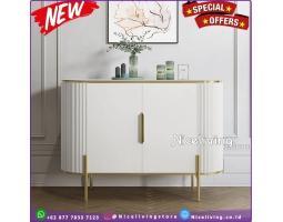 Produsen Buffet Salur Oval Modern - Jepara