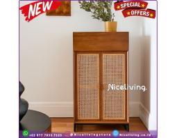 Produsen Buffet Modern, Jati Plus Rotan - Jepara