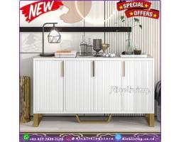 Produsen Buffet Ruang Tamu Minimalis, Atas Marmer - Jepara